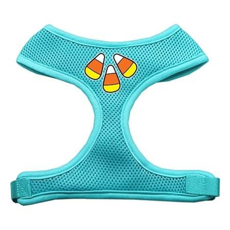 UNCONDITIONAL LOVE Candy Corn Design Soft Mesh Harnesses Aqua Small UN814199